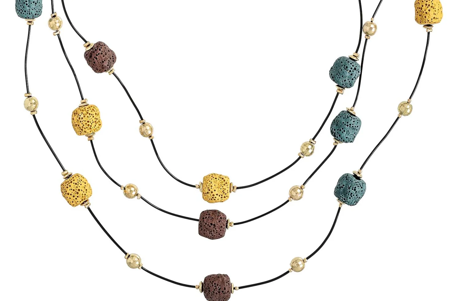 Layering Kette - Lava Stone