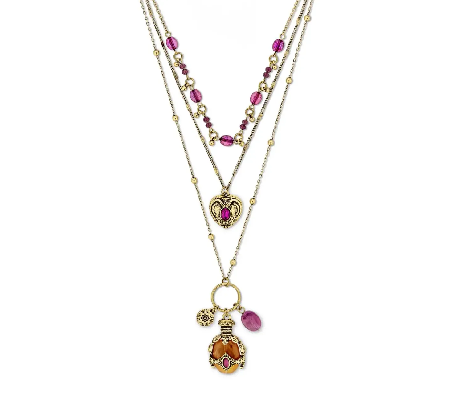 Layering Kette - Purple Boho