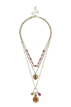 Layering Kette - Purple Boho