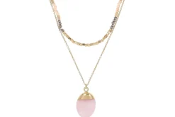Layering Kette - Purple Gemstone
