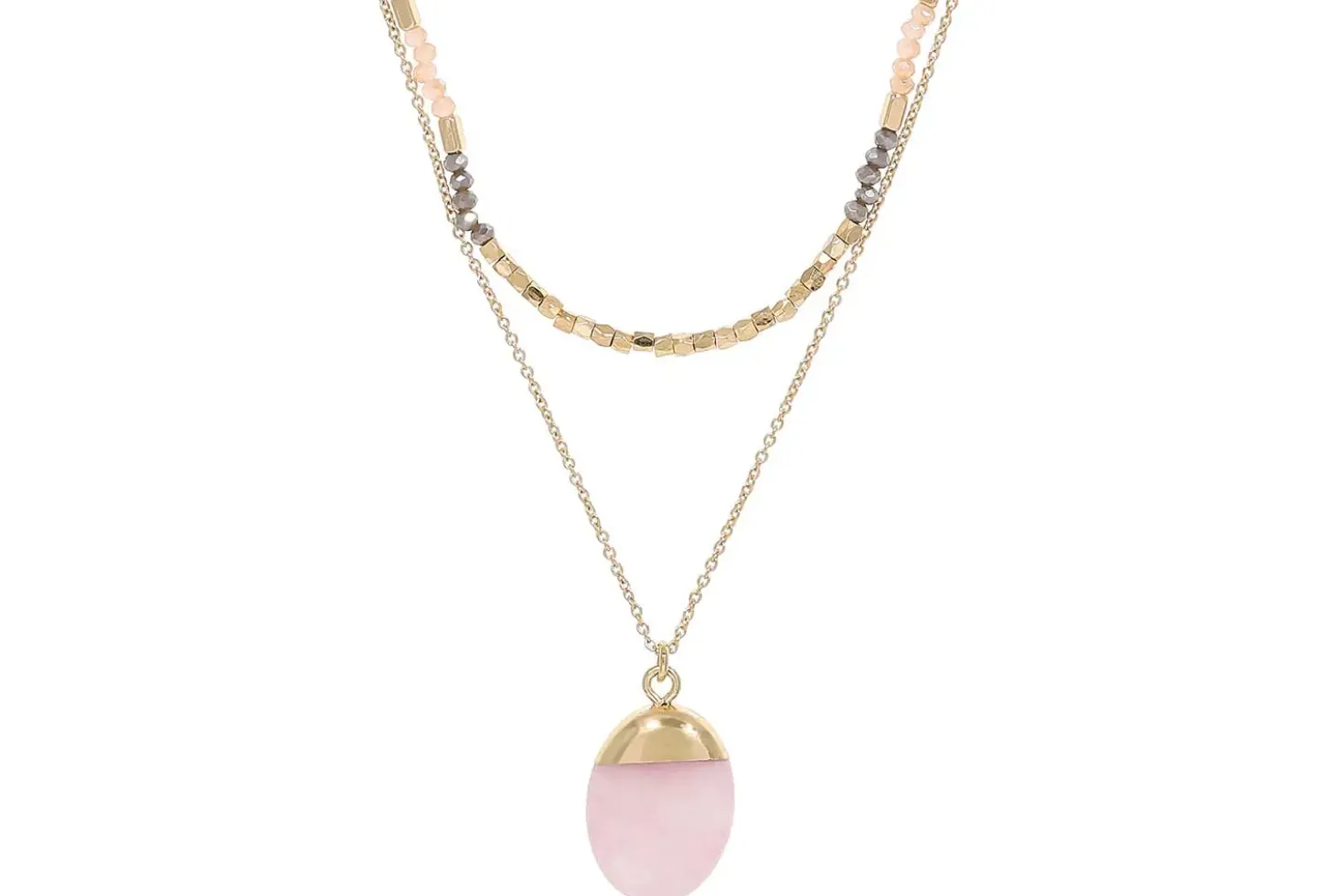 Layering Kette - Purple Gemstone