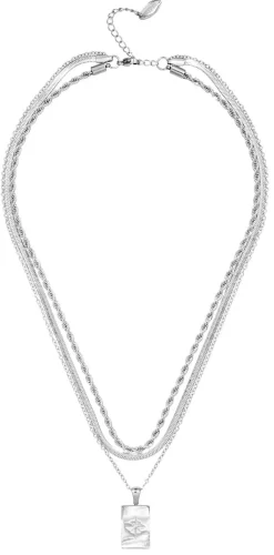 Layering Kette - Rectangle Steel
