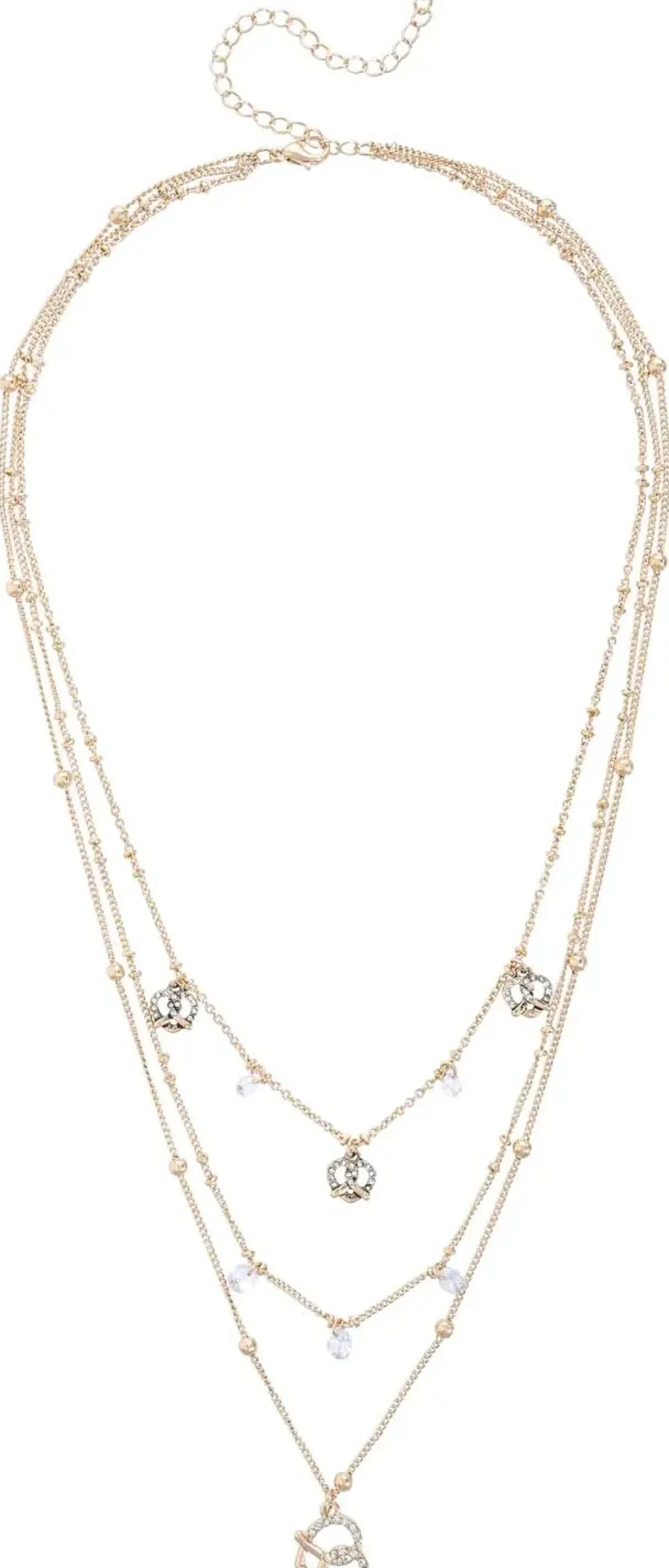 Layering Kette - Sparkling Pretzel