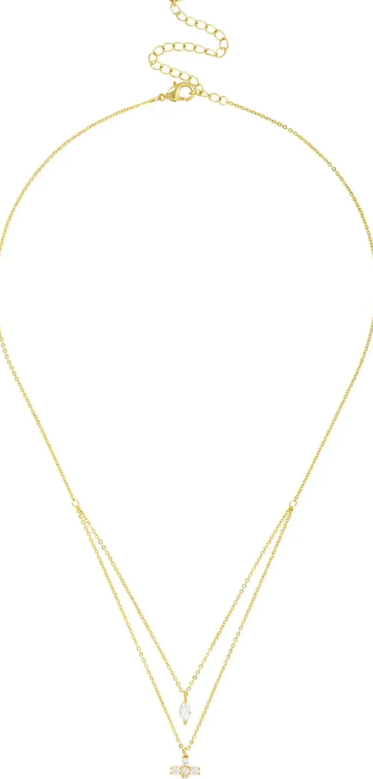 Layering Kette - Sparkling Cross