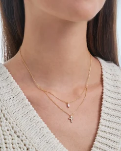 Layering Kette - Sparkling Cross