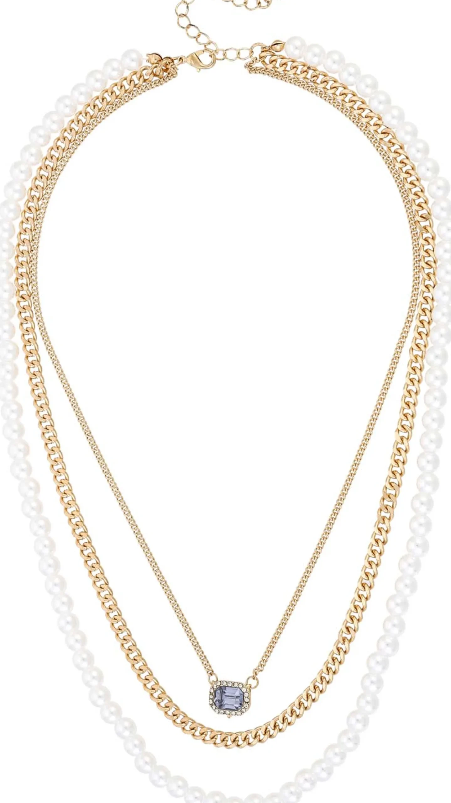 Layering-Kette - Elegant Crystal