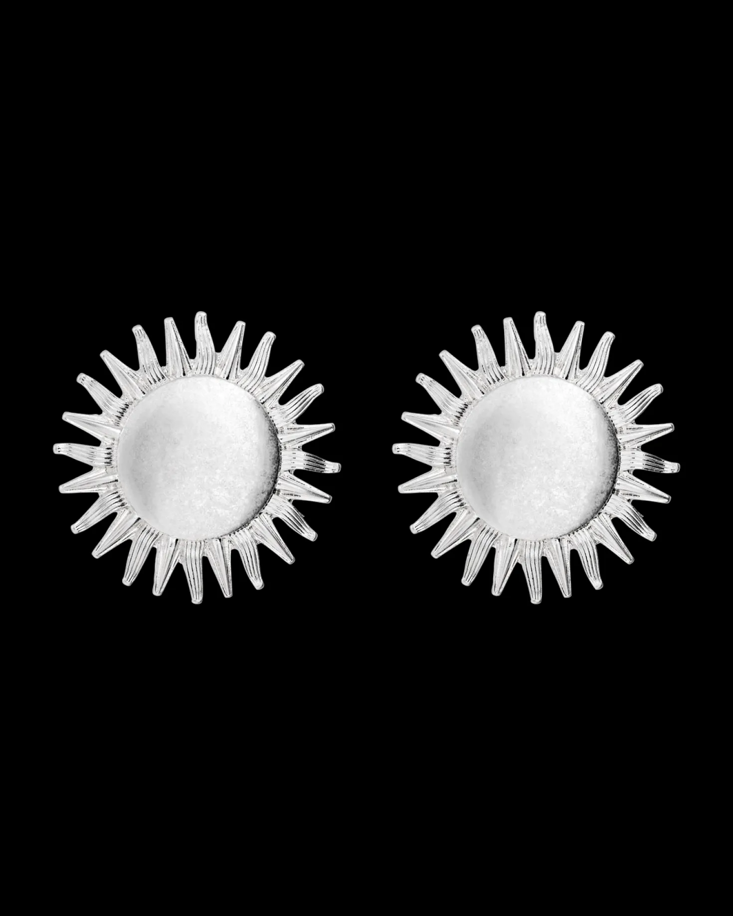 Ohrclips - Silver Sun