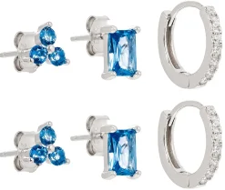 Ohr-Set - Blue Crystals