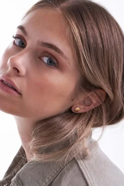 Ohrstecker - Brushed Gold