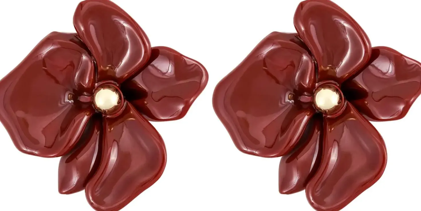 Ohrstecker - Burgundy Blossom