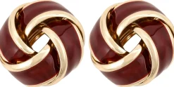 Ohrstecker - Burgundy Knot