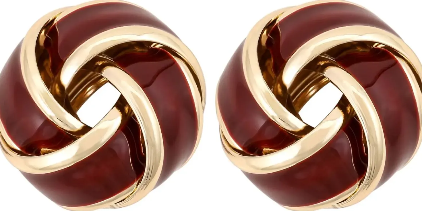 Ohrstecker - Burgundy Knot