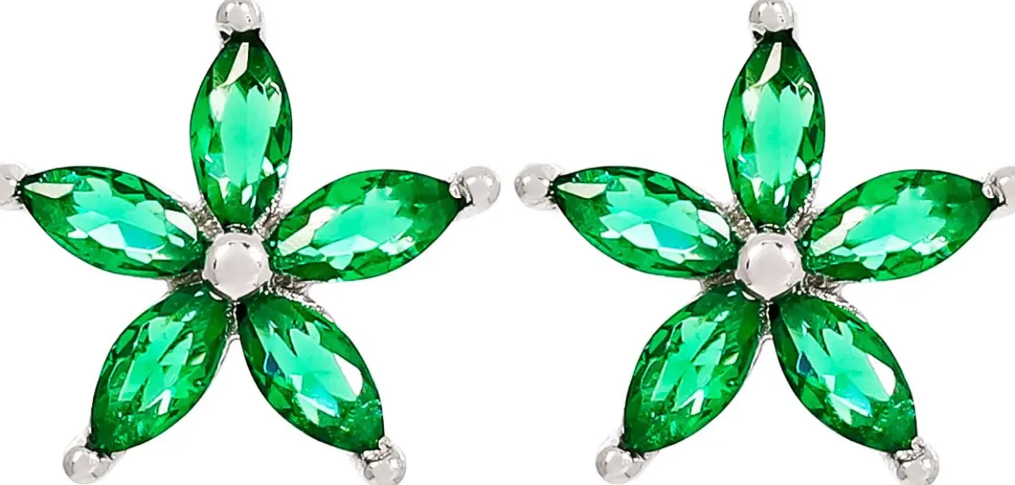 Ohrstecker - Floral Emerald