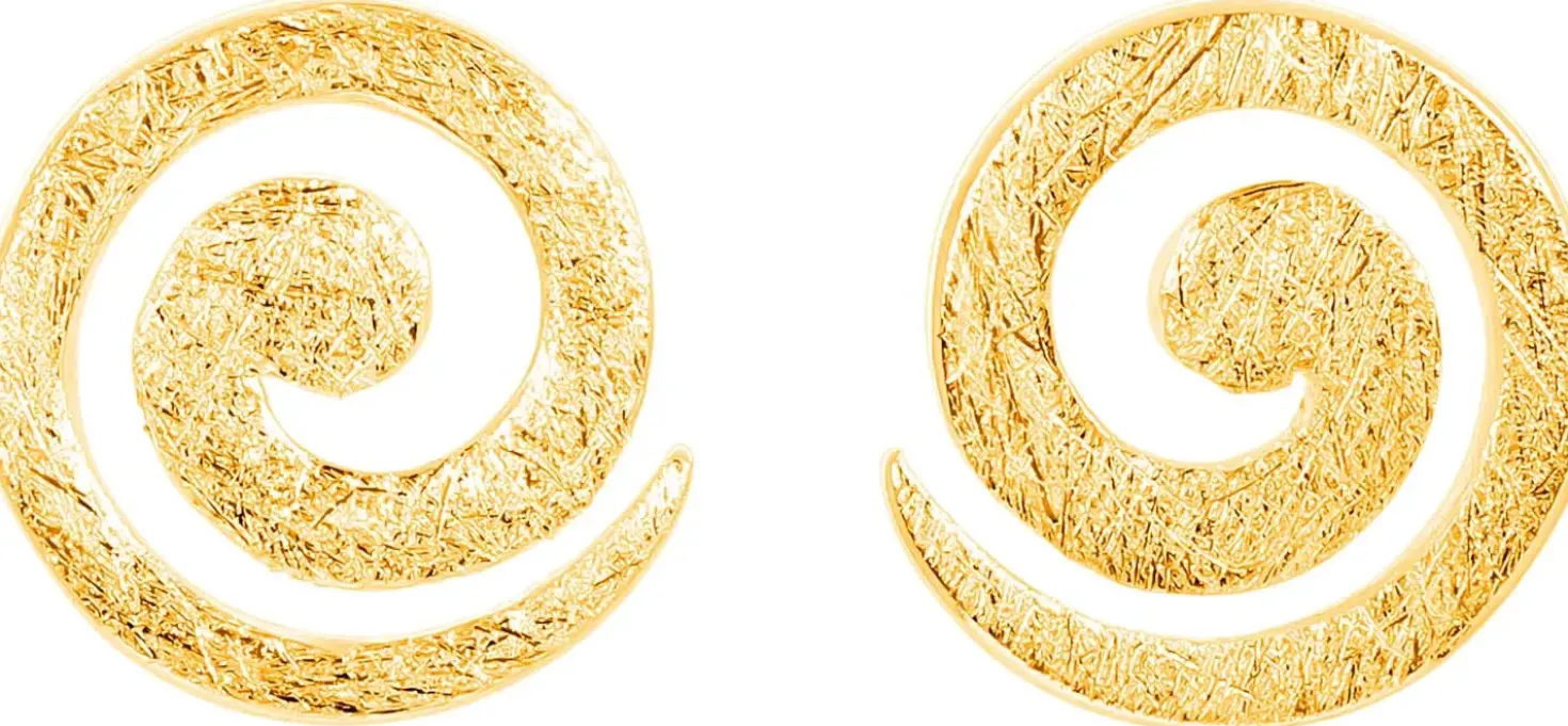 Ohrstecker - Gold Spiral