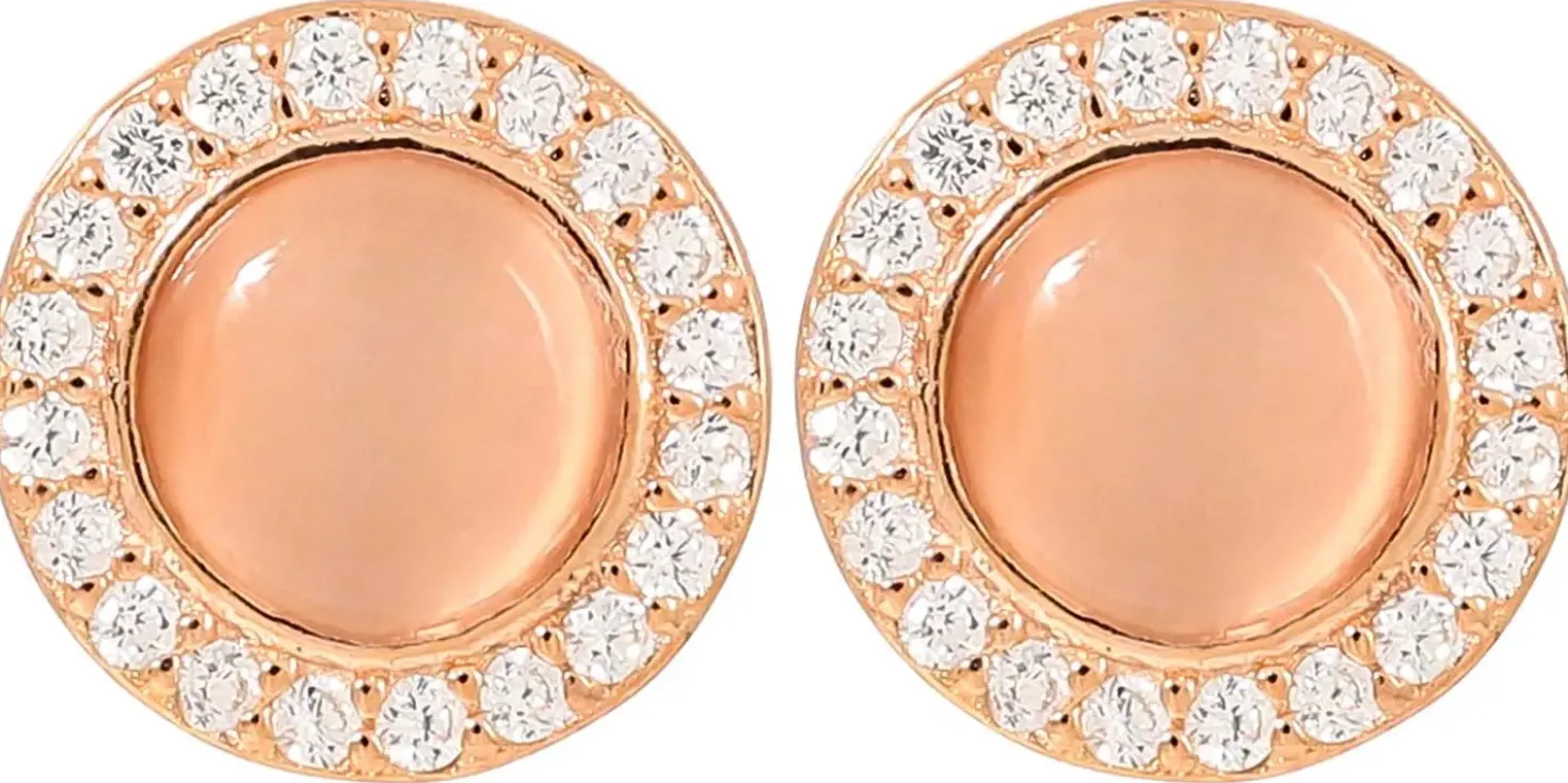 Ohrstecker - Rose Cateye