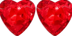 Ohrstecker - Ruby Hearts