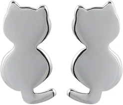 Ohrstecker - Silver Cat