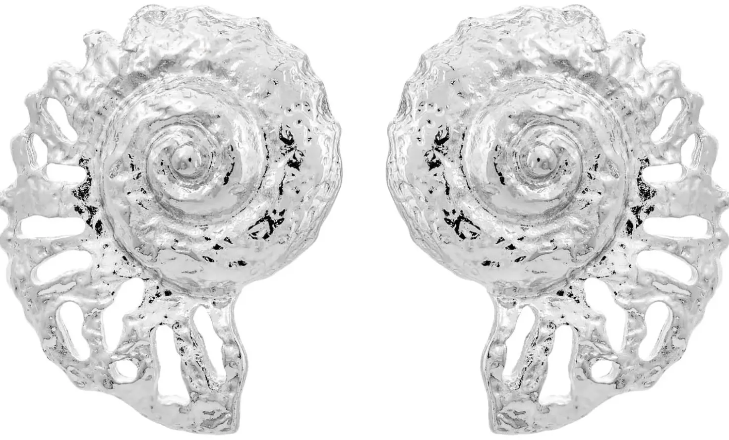 Ohrstecker - Silver Nautilus