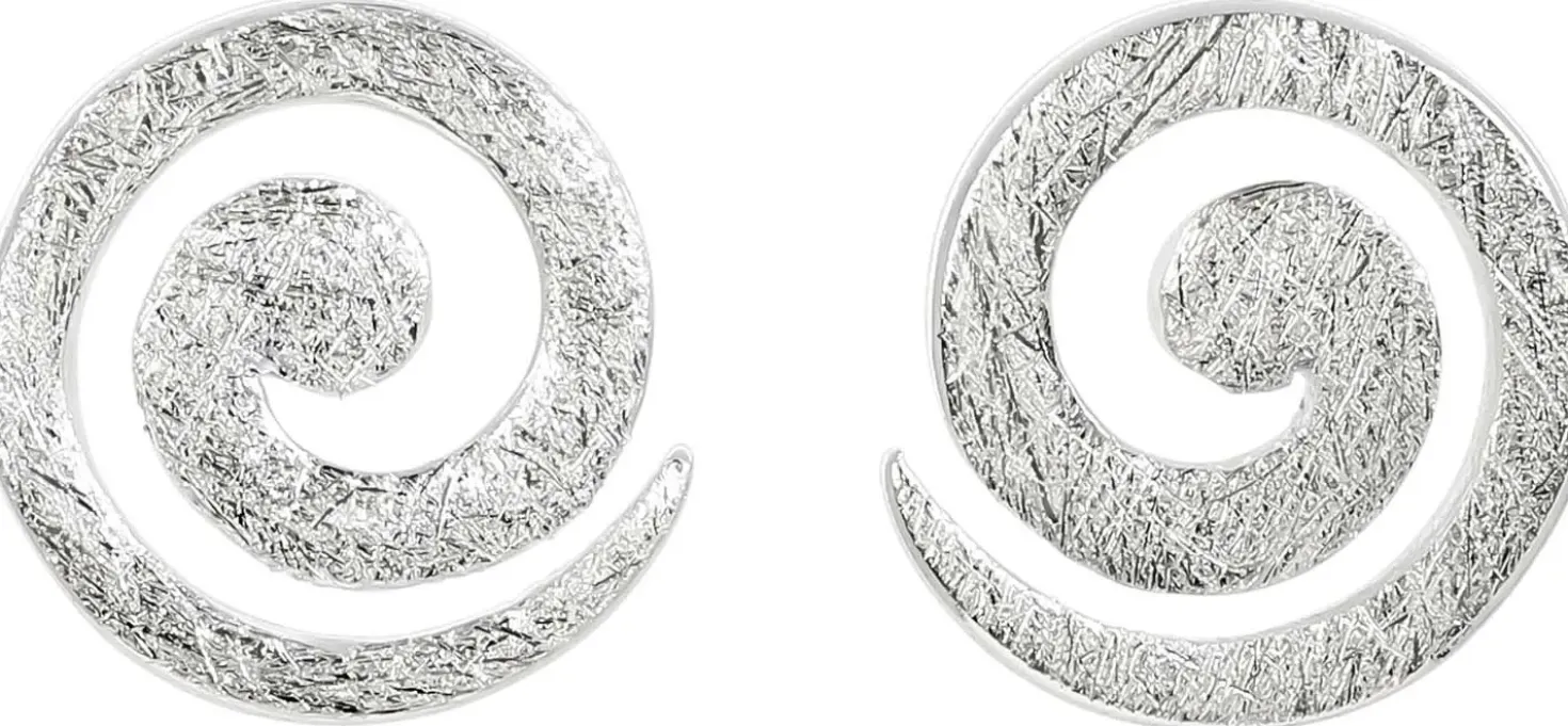 Ohrstecker - Silvery Spiral