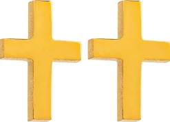 Ohrstecker - Steel Cross