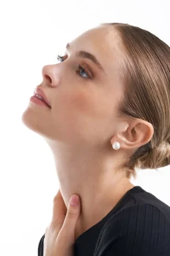 Ohrstecker - White Nacre