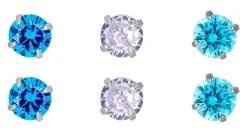 Ohrstecker-Set - Blue Shine