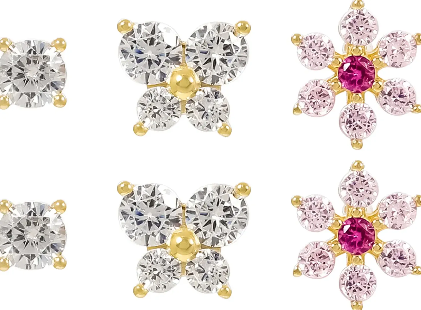 Ohrstecker-Set - Floral Cuties
