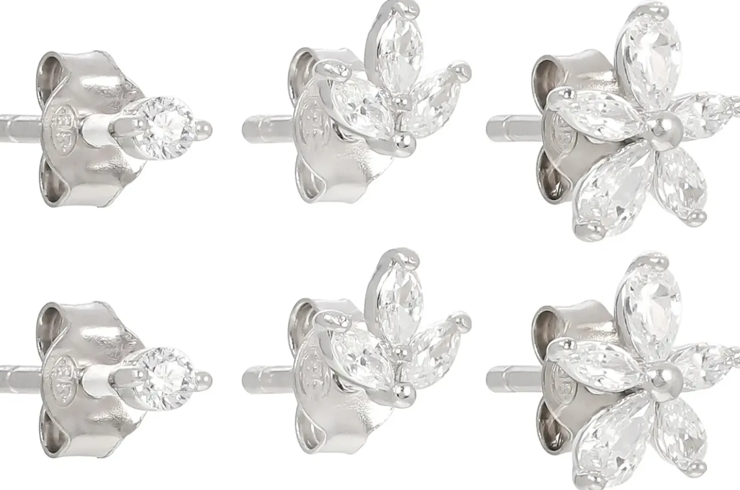 Ohrstecker-Set - Floral Trio