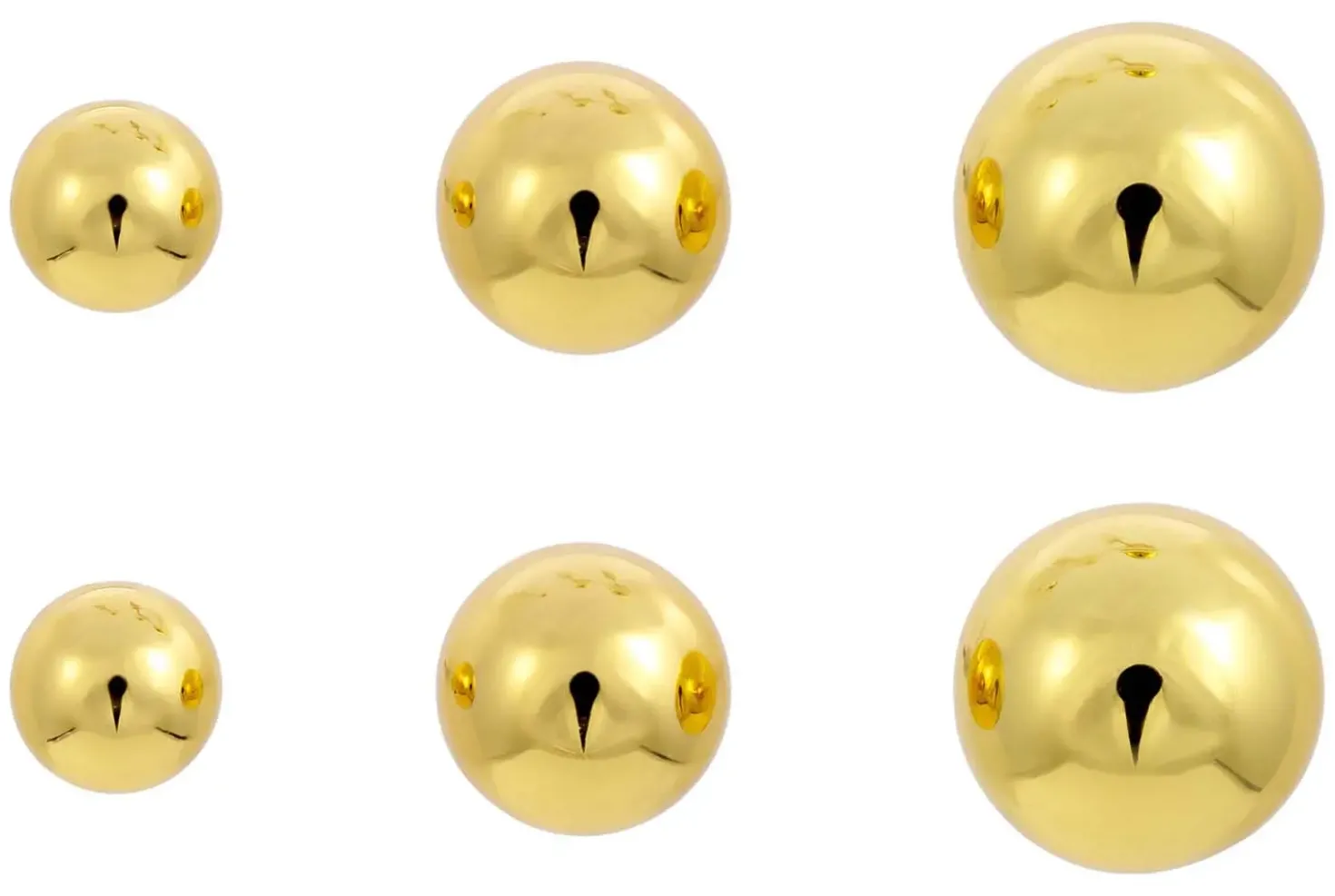 Ohrstecker-Set - Golden Balls