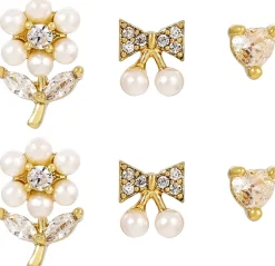 Ohrstecker-Set - Golden Flower