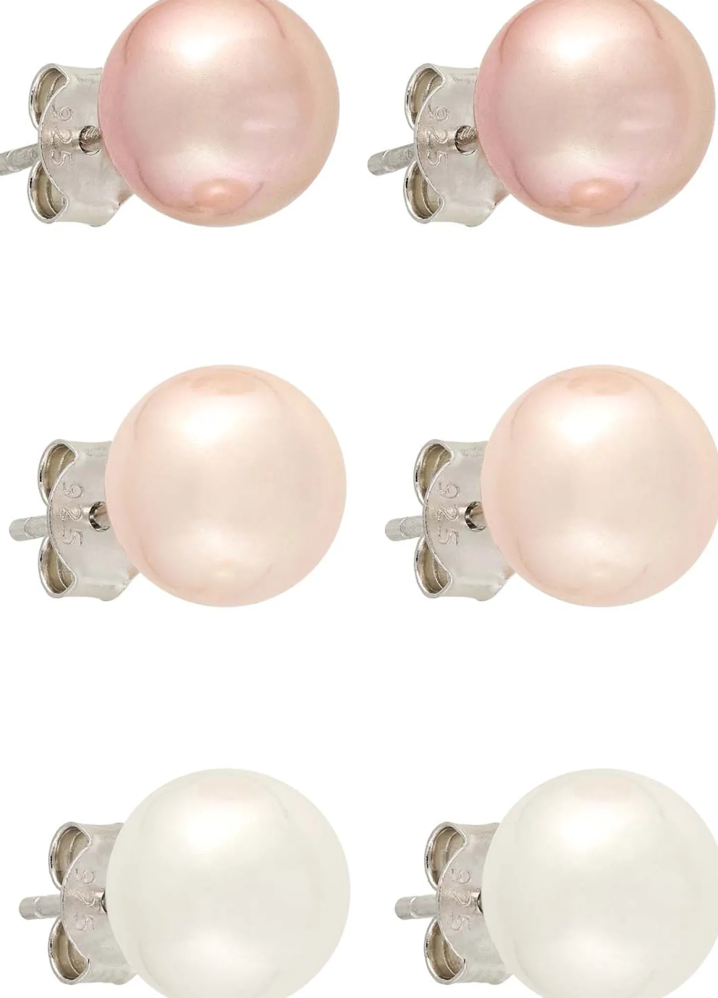 Ohrstecker-Set - Rosa Pearl