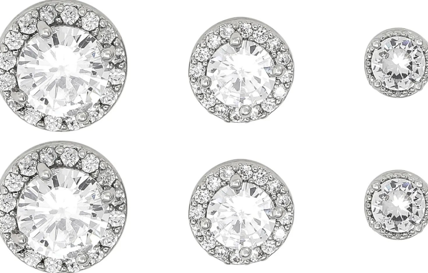 Ohrstecker-Set - Round Shine