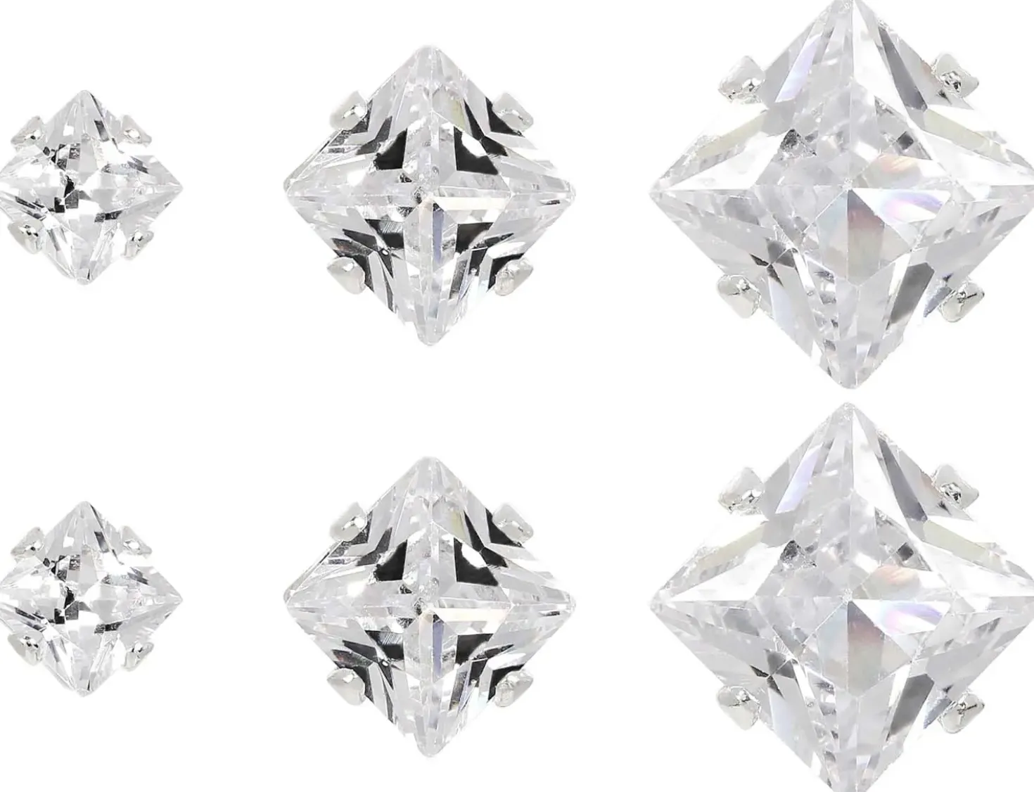 Ohrstecker-Set - Shiny Squares