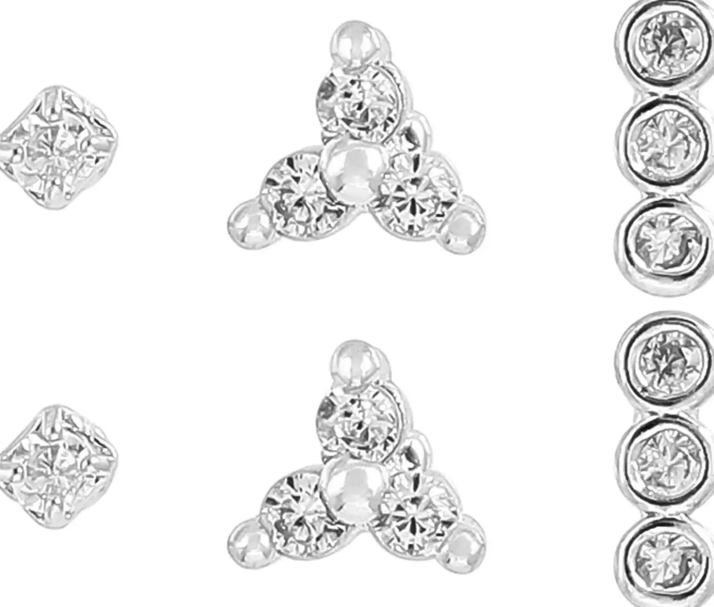 Ohrstecker-Set - Silver Pieces