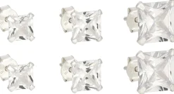 Ohrstecker-Set - Silver Shine