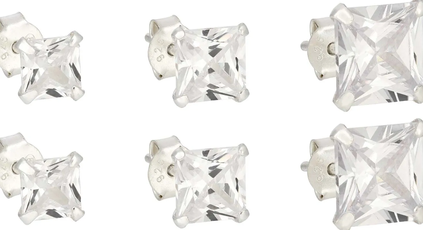 Ohrstecker-Set - Silver Shine