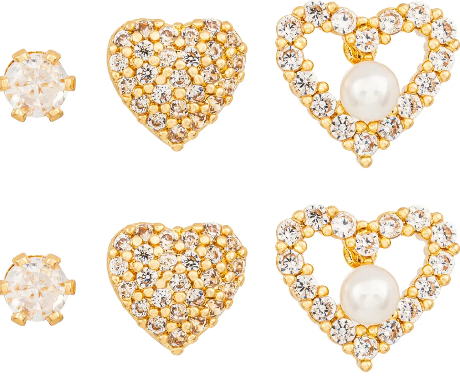 Ohrstecker-Set - Sparkle Heart
