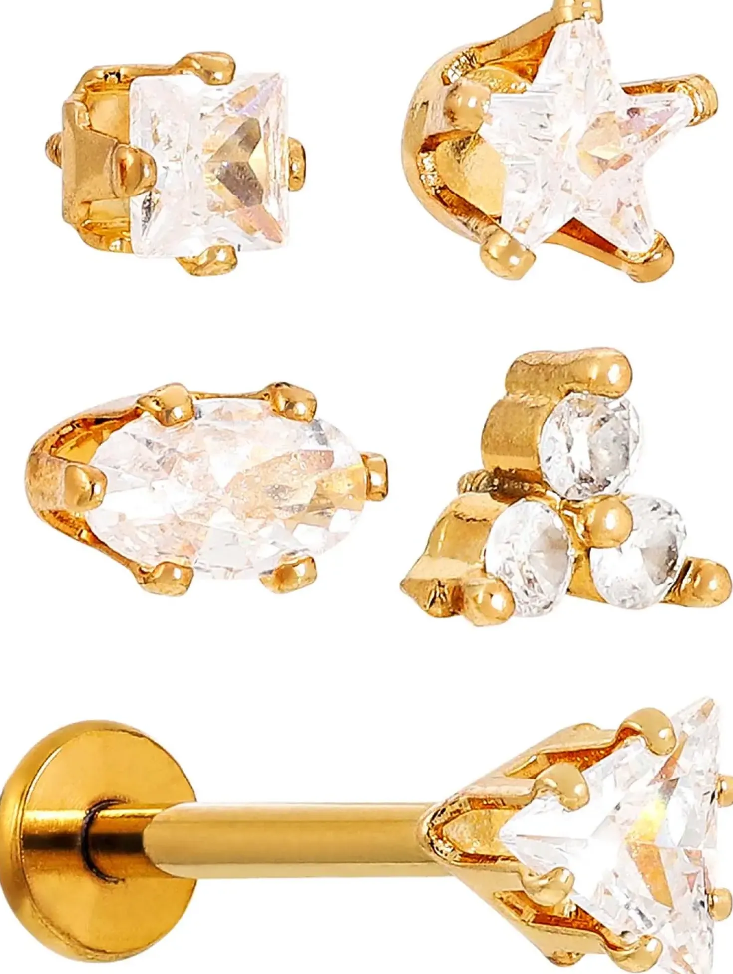 Piercing-Set - Several Zirkonias