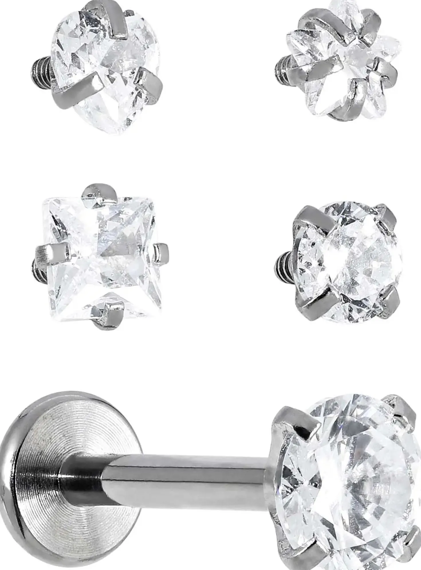 Piercing-Set - Silver Glam