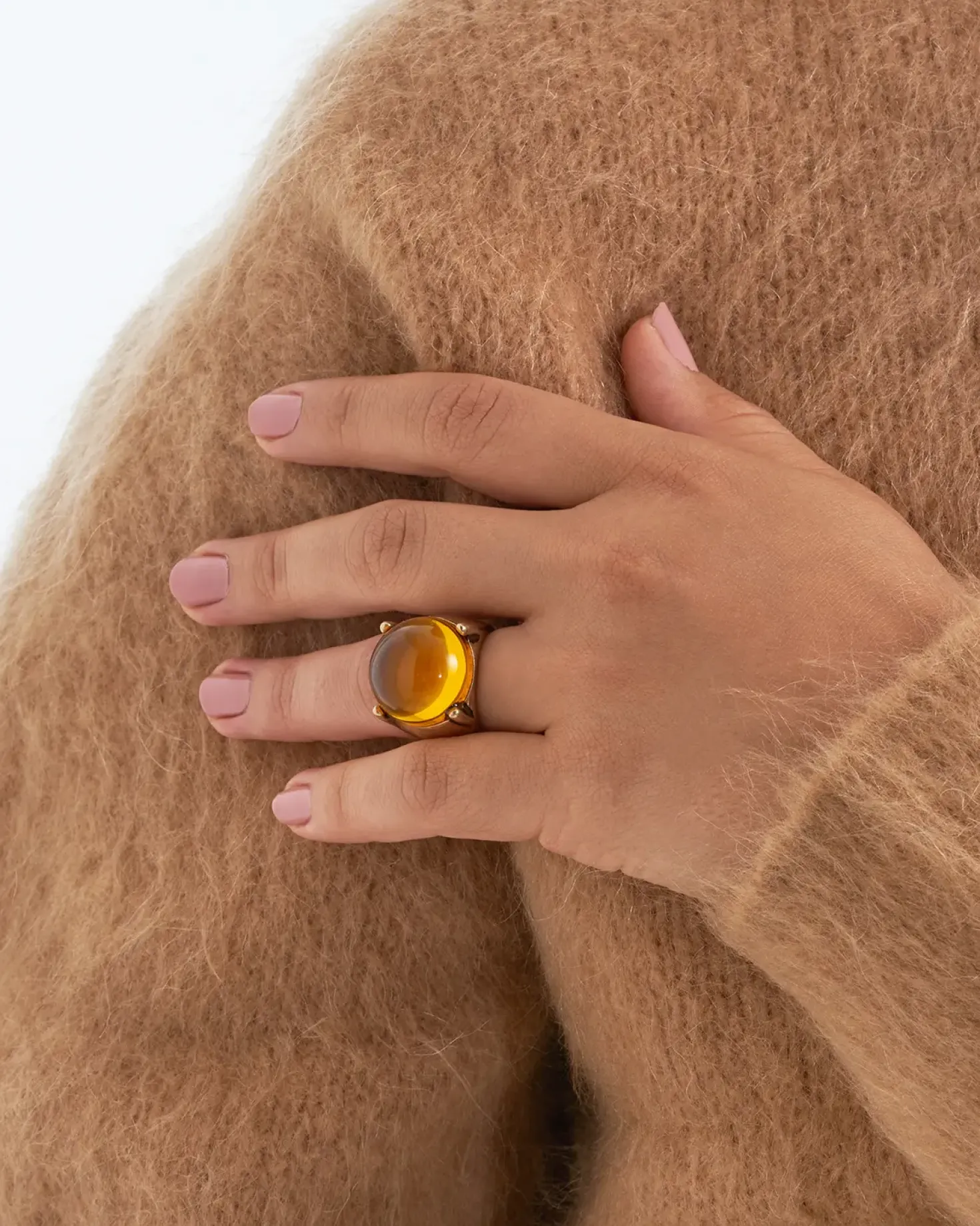 Ring - Amber Ball