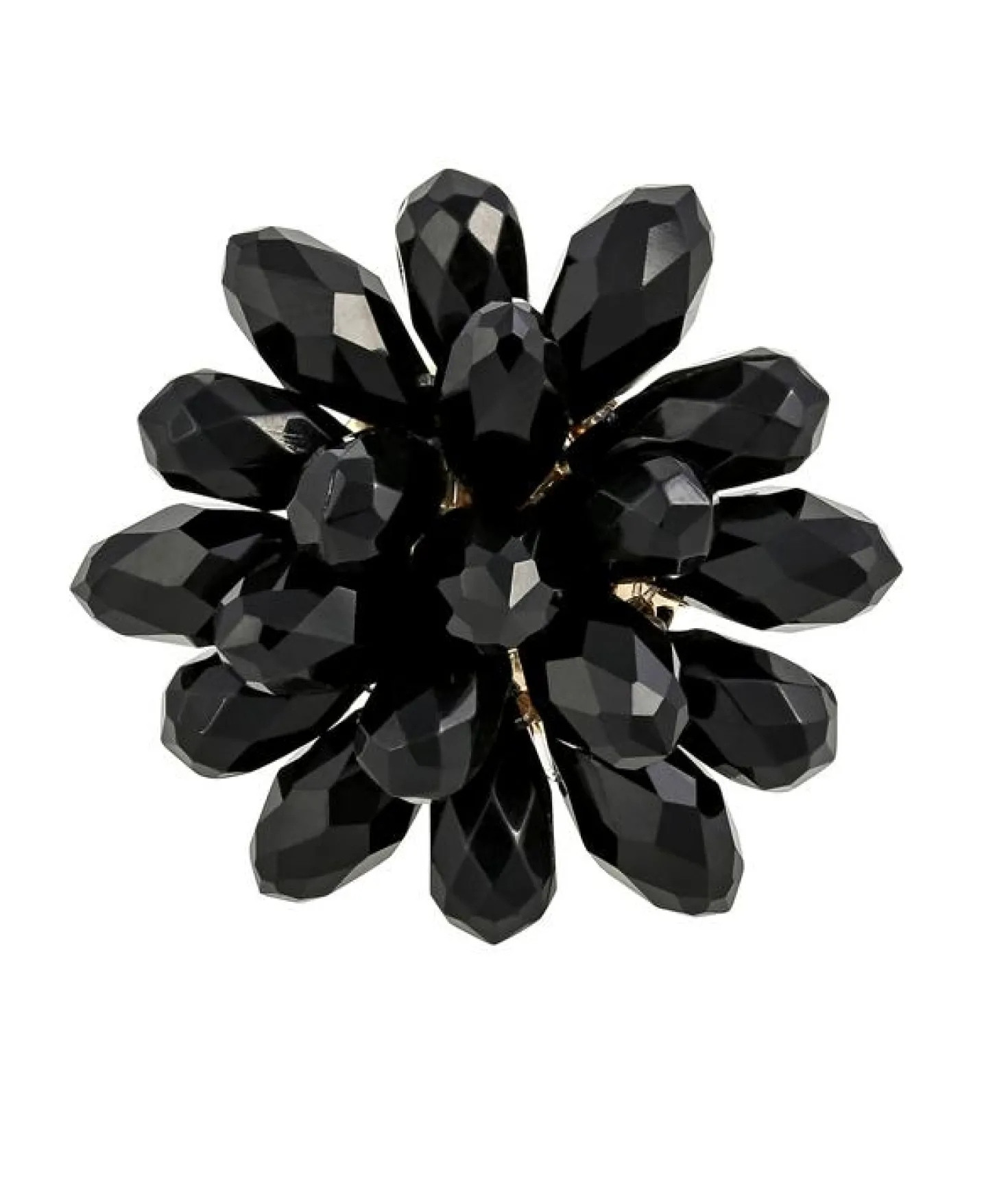 Ring - Black Flower
