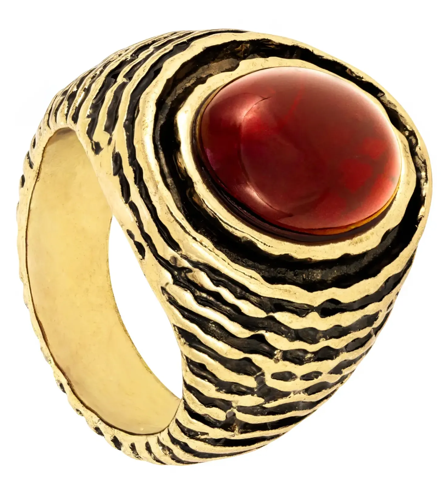Ring - Burgundy Oval