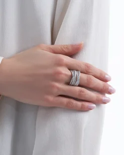 Ring - Crossed Silver
