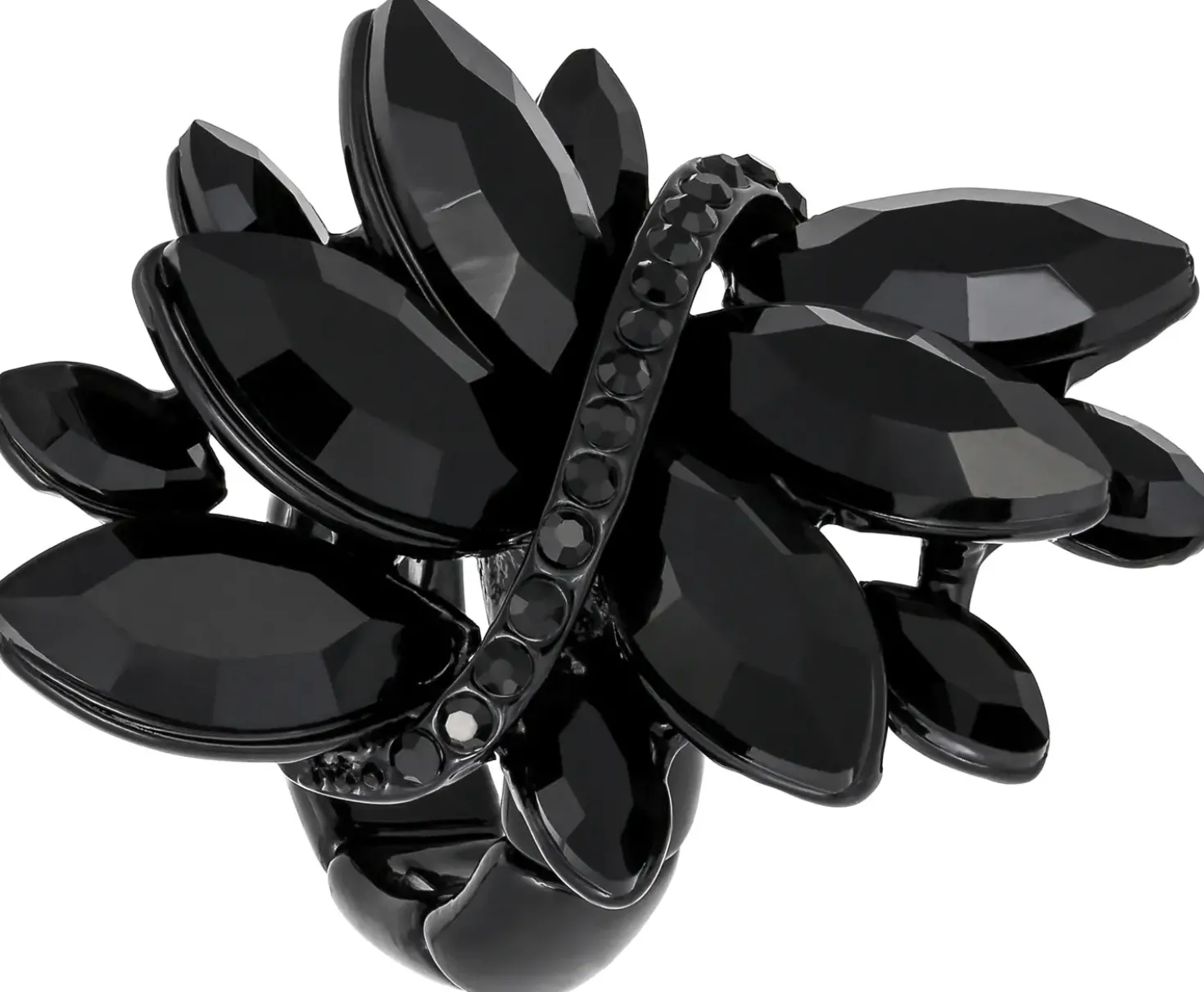 Ring - Floral Rhinestones