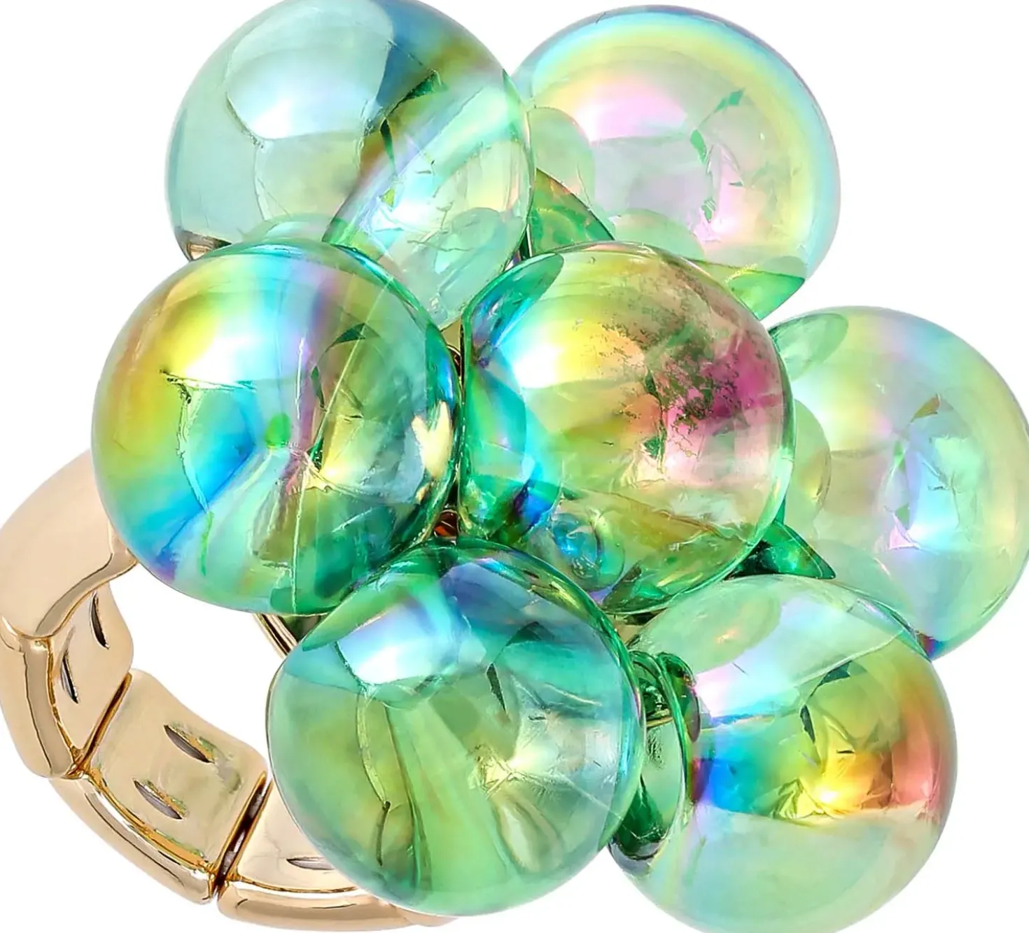 Ring - Green Bubbles