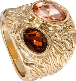 Ring - Hammered Rhinestone