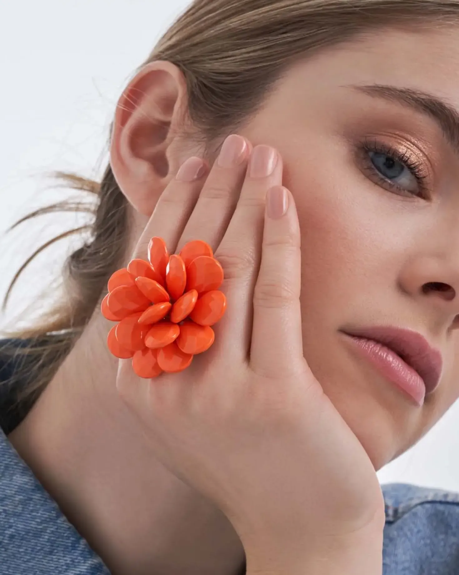 Ring - Orange Flower