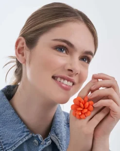 Ring - Orange Flower