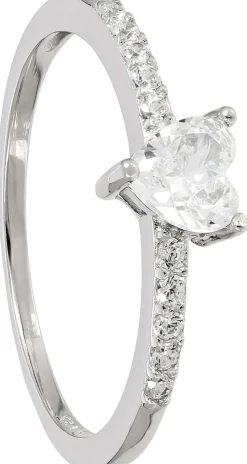 Ring - Silvery Heart