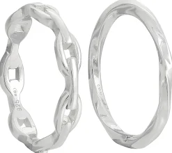 Ring Set - Silver Twist